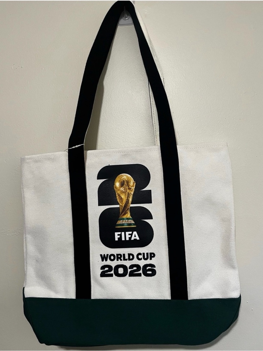 NWT AUTHENTIC FIFA World Cup 2026 White & Green Tote Bag